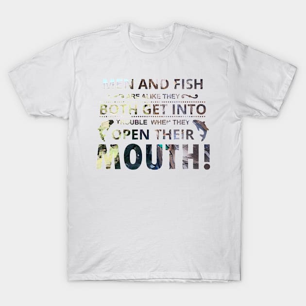 Men  Fish T-Shirt by PsyCave